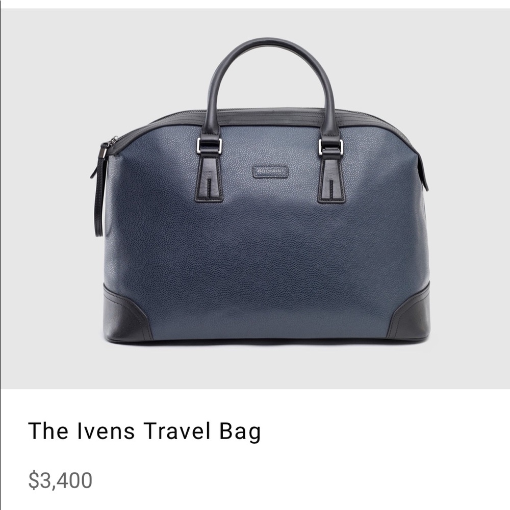 Bolvaint Paris Ivens Travel Bag in Graphite Blue